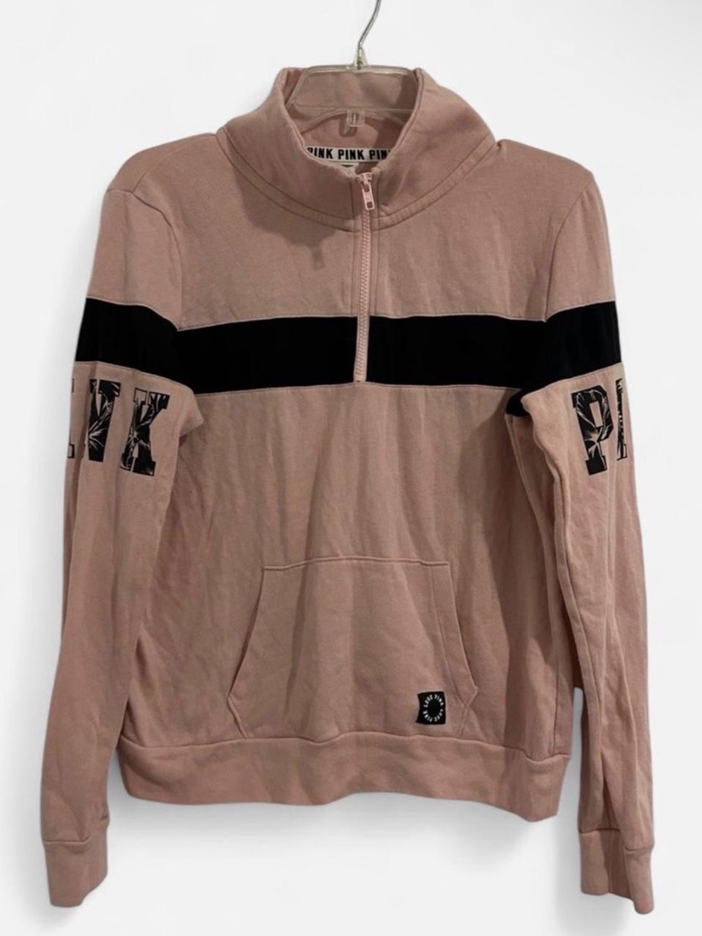 PINK Victoria's Secret Quarter-Zip Pullover Sweatshirt